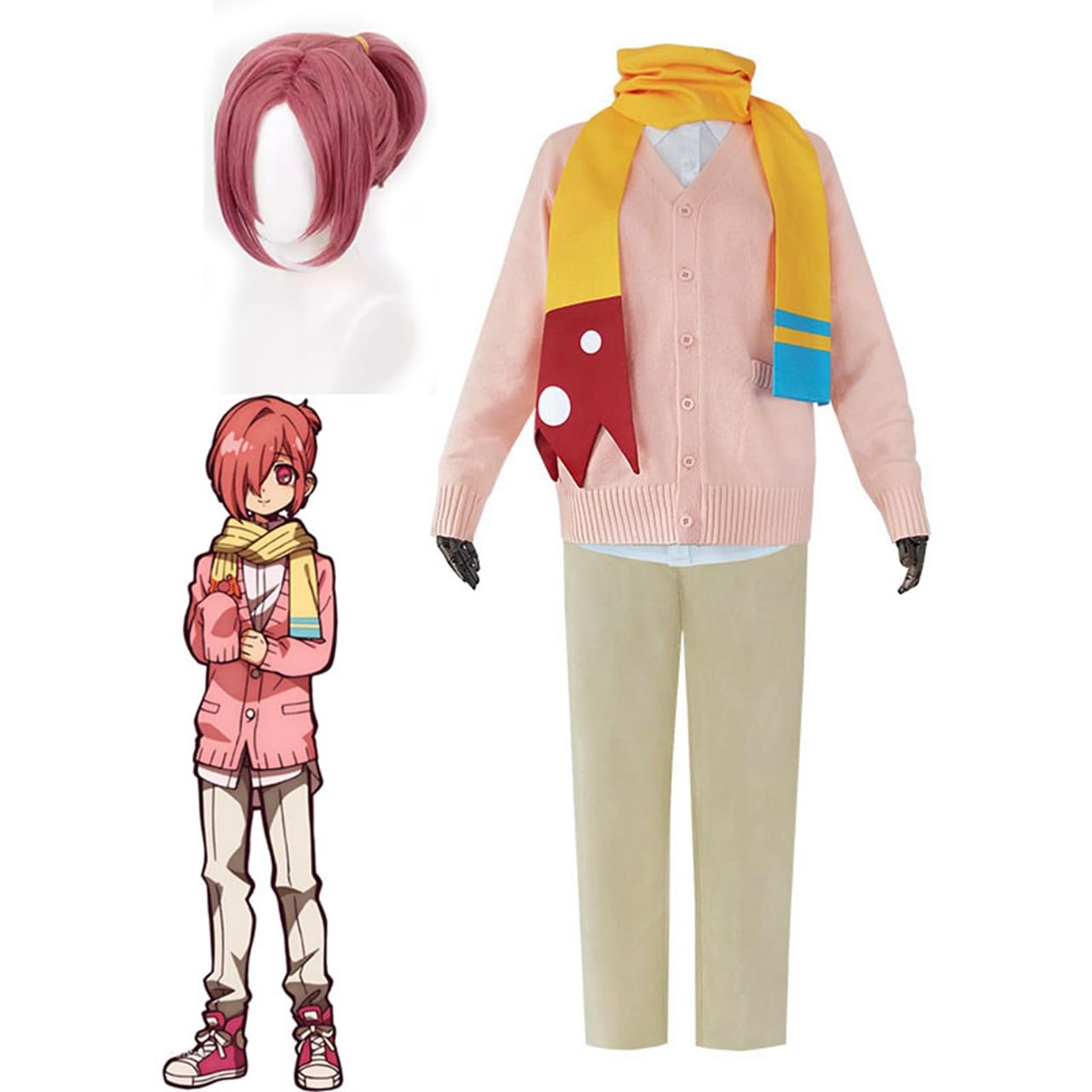 Amazon.co.jp: 地縛少年花子くん 三葉惣助 コスプレ衣装 ウィッグ付き
